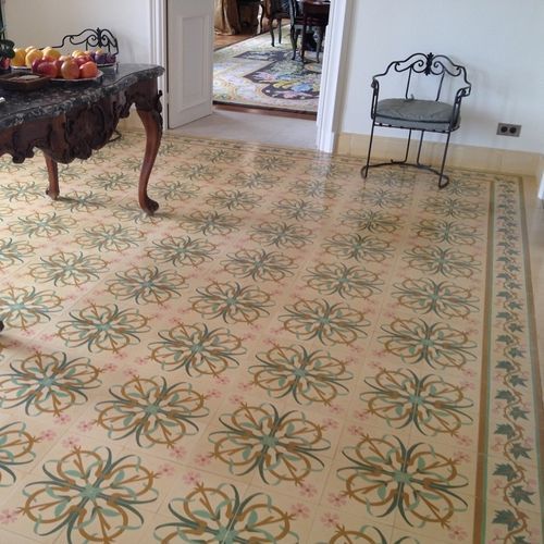 Carreau de ciment en ciment - 168A - Mosaics Torra | Cement Tiles - mat / pour usage extérieur / de cuisine