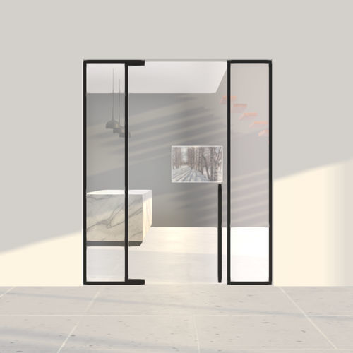 Porte d'intérieur - Portapivot - Single + - PortaPivot - en verre / à pivot / contemporaine