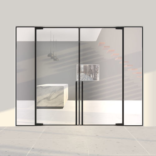 Porte d'intérieur - MINI-MAX + - PortaPivot - en aluminium anodisé / à pivot / contemporaine