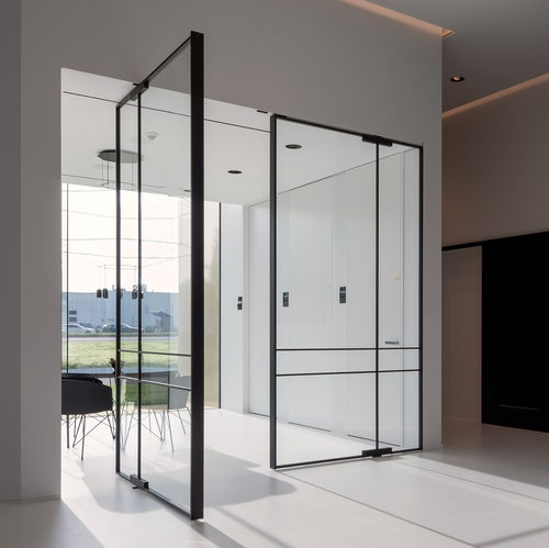 Porte double vantaux - Mini-Max - PortaPivot - d'intérieur / en aluminium anodisé / pivotante à axe excentré
