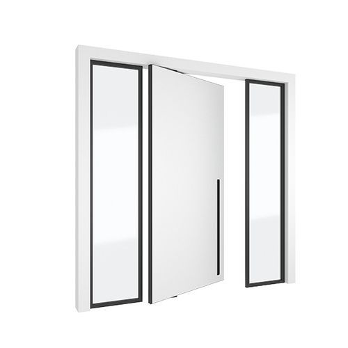 Porte d'intérieur - 4245 - SINGLE + - PortaPivot - en MDF / en aluminium anodisé / en Corian®