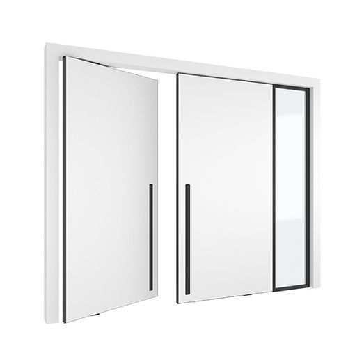 Porte double vantaux - 4245 + - PortaPivot - d'intérieur / en MDF / en aluminium anodisé