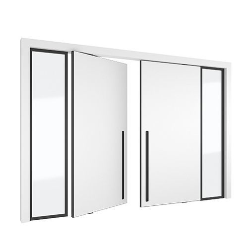Porte d'intérieur - 4245 + - PortaPivot - en MDF / en aluminium anodisé / en Corian®