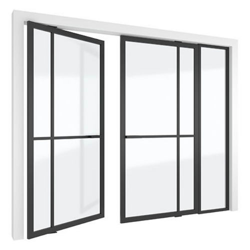 Porte d'intérieur - 5730 - PortaPivot - en aluminium anodisé / à pivot / contemporaine