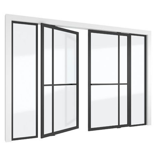 Porte d'intérieur - 5730 - PortaPivot - en aluminium anodisé / pivotante / contemporaine