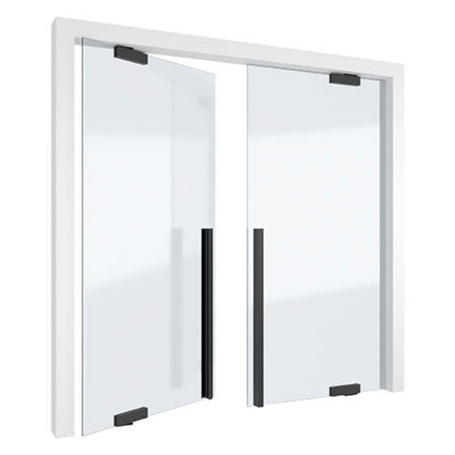 Porte double vantaux - PortaPivot - d'intérieur / en verre / à pivot
