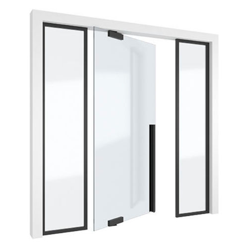 Porte d'intérieur - SINGLE + - PortaPivot - en verre / à pivot / contemporaine