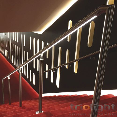 Main courante en acier inox - Triolight - avec éclairage à LED intégré
