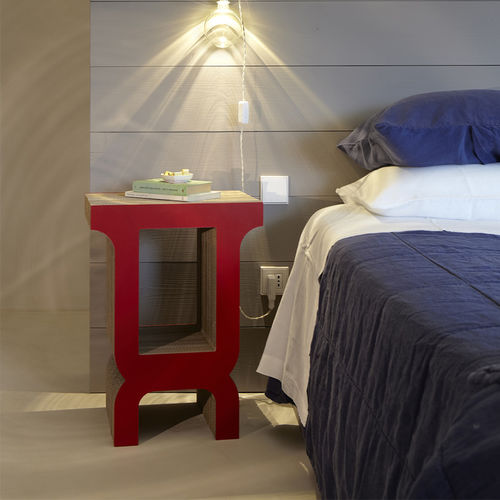 Table de chevet contemporaine - EDOARDO 58 - Kubedesign - en carton / résidentielle / d'intérieur