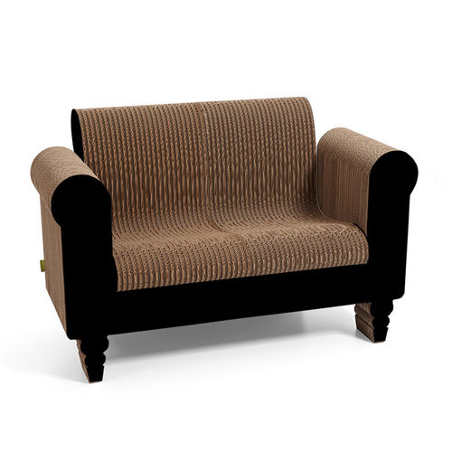 Canapé classique - CLORINDO - Kubedesign - blanc / noir / rouge