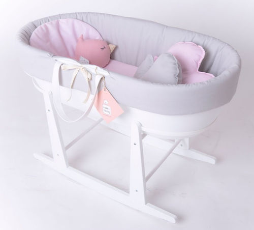 Berceau à bascule - MOSES - BASSINET NIDO EVE - Bresole - en bois / mixte