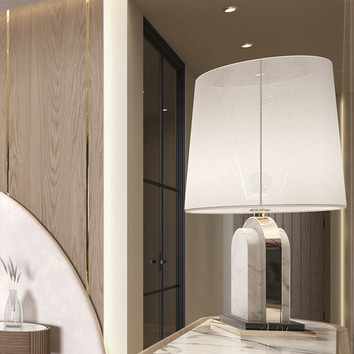 Lampe de table - MARGAUX  - Greg Natale - en laiton poli / en marbre / contemporaine