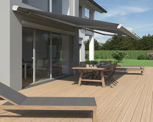 Store banne rétractable - Topline - Van Hoof - motorisé / de terrasse / blanc