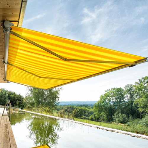 Store banne rétractable - Trendline - Van Hoof - motorisé / de terrasse / jaune