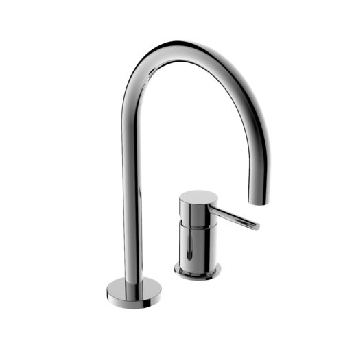 Mitigeur de vasque - LINK : CR08508671/CR08508670 - Griferia Rovira - à poser / en métal chromé / 2 trous