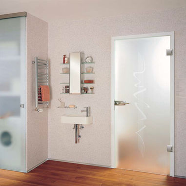 Porte d'intérieur - DEPOLI S2 - ALLIAVERRE - en verre / coulissante / vitrée