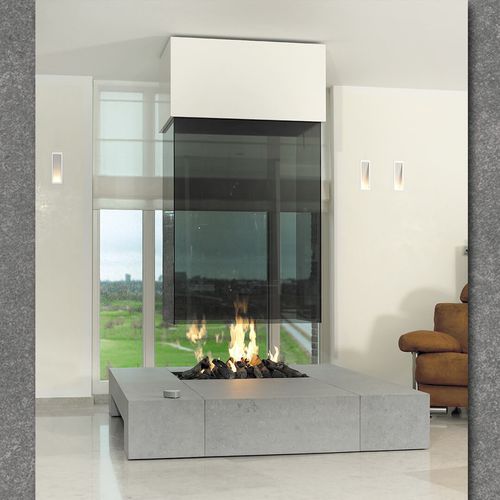 Cheminée à bois - 73BR - boley - à gaz / au sol / centrale