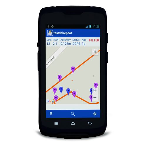 Terminal de collecte de données portable - MOBILEMAPPER 50 - Spectra precision - avec écran tactile