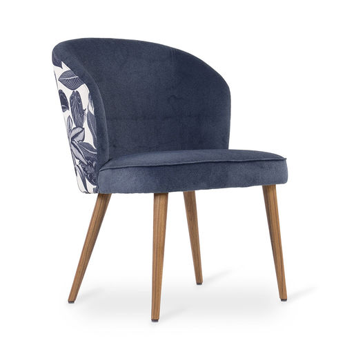 Fauteuil classique - TICHÝ  - ALANKARAM - en tissu / en bois massif / rouge