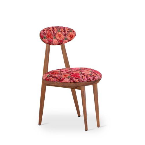 Chaise de salle à manger contemporaine - TRINOGU - ALANKARAM - de cuisine / en tissu / avec piètement en bois