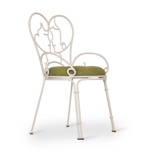 Chaise de salle à manger moderne - KOVINA - ALANKARAM - d'extérieur / de jardin / en métal