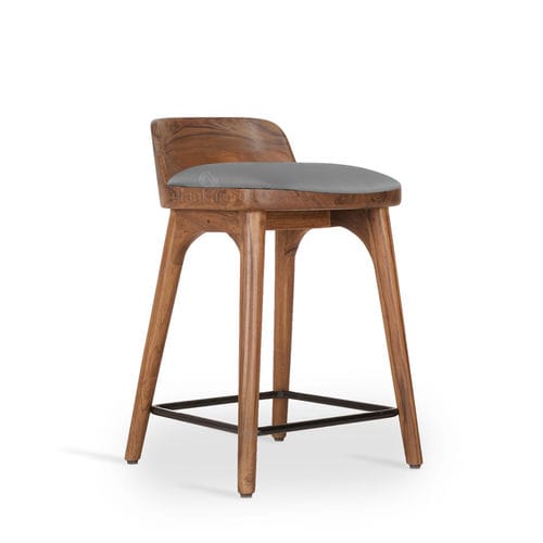 Chaise de salle à manger contemporaine - KOYU - ALANKARAM - de cuisine / en teck / avec piètement en bois