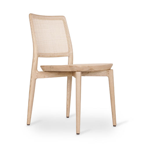Chaise de salle à manger contemporaine - SEREN - ALANKARAM - de cuisine / en bois massif / en rotin
