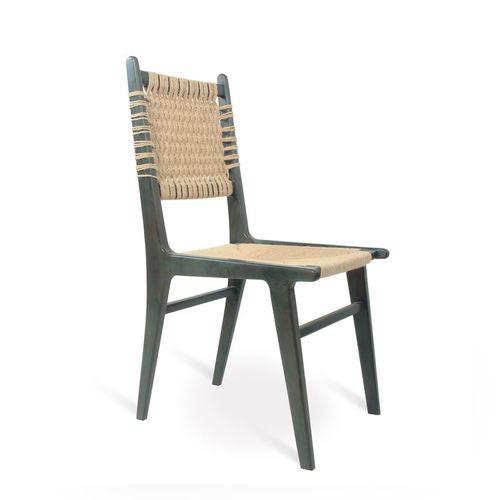 Chaise de salle à manger contemporaine - ASANDI - ALANKARAM - de salon / bois / avec piètement en bois