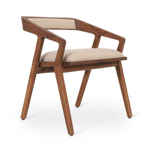 Chaise de salle à manger contemporaine - CASILLA - ALANKARAM - d'intérieur / bois / avec piètement en bois