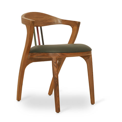 Chaise de salle à manger contemporaine - KRATKY - ALANKARAM - d'intérieur / bois / avec piètement en bois