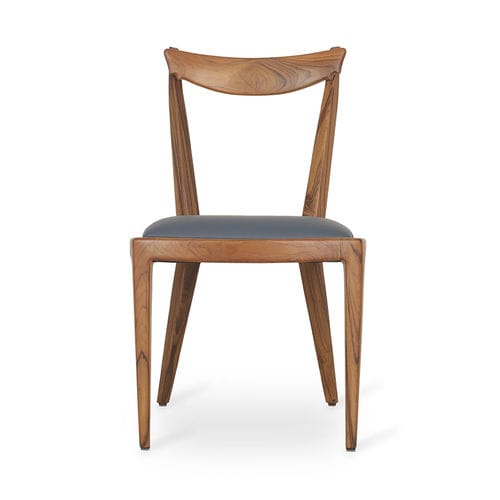 Chaise de salle à manger contemporaine - SARU - ALANKARAM - d'intérieur / en cuir / en bois
