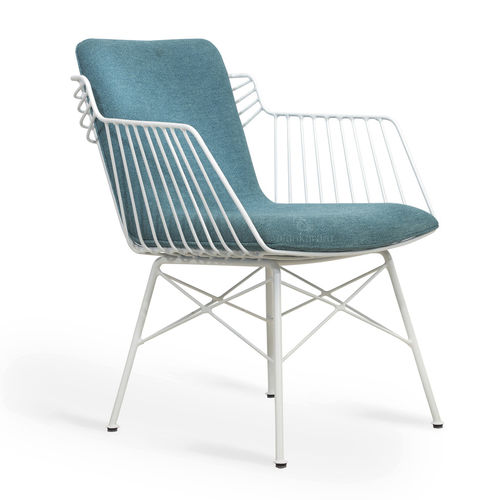 Chaise de salle à manger contemporaine - STRALAR - ALANKARAM - d'intérieur / d'extérieur / en métal