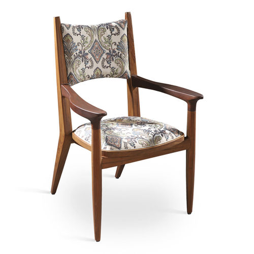 Chaise de salle à manger moderne - VINIL - ALANKARAM - d'intérieur / en tissu / avec piètement en bois