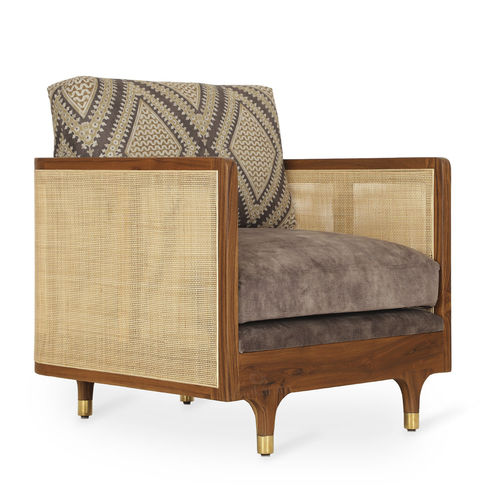 Canapé moderne - LUK - ALANKARAM - de salon / pour chambre à coucher / en tissu