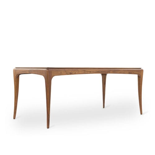 Table à manger contemporaine - CORBAT - ALANKARAM - bois / avec piètement en teck / courbée