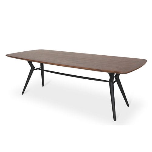 Table à manger contemporaine - FUSI - ALANKARAM - en teck / avec piètement en teck / rectangulaire