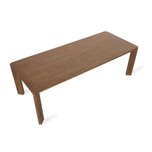 Table à manger contemporaine - MESA - ALANKARAM - en teck / avec piètement en teck / rectangulaire