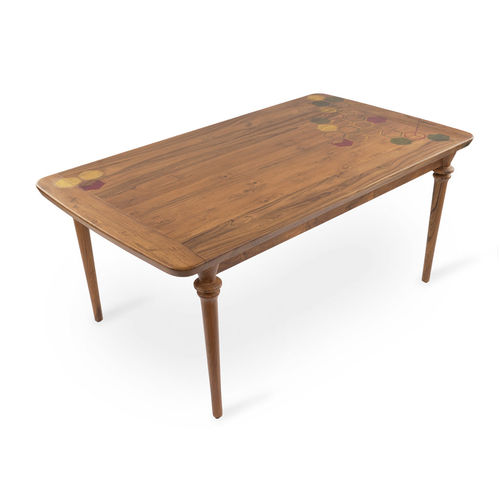 Table à manger contemporaine - PIKI - ALANKARAM - en bois / avec piètement en bois / rectangulaire