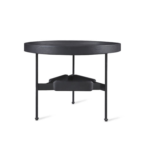 Table d'appoint moderne - PARNY - ALANKARAM - en bois massif / en laiton / avec piètement en laiton