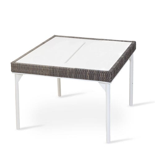 Table d'appoint contemporaine - TIIVIS - ALANKARAM - en métal / en tissu / avec piètement en métal
