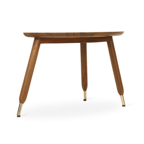 Table d'appoint contemporaine - KRIDLO - ALANKARAM - en teck / bois / en laiton