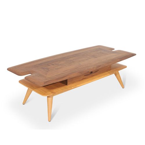 Table moderne - MIZA - ALANKARAM - en teck / avec piètement en teck / rectangulaire