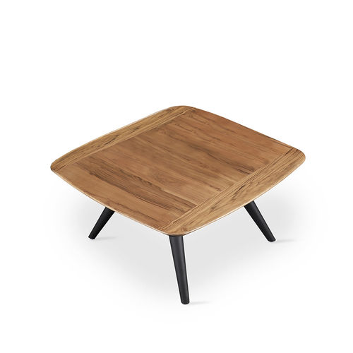 Table contemporaine - FUSI - ALANKARAM - en bois massif / en noyer / en teck