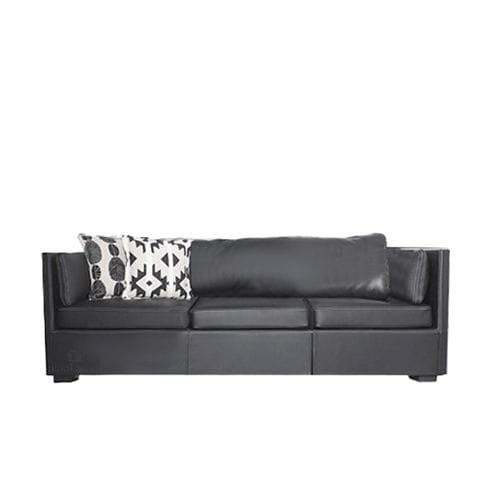 Canapé contemporain - DERI - ALANKARAM - en tissu / en cuir / en mousse