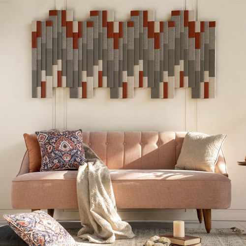 Canapé moderne - KUKUH - ALANKARAM - en tissu / avec accoudoirs / à coussins