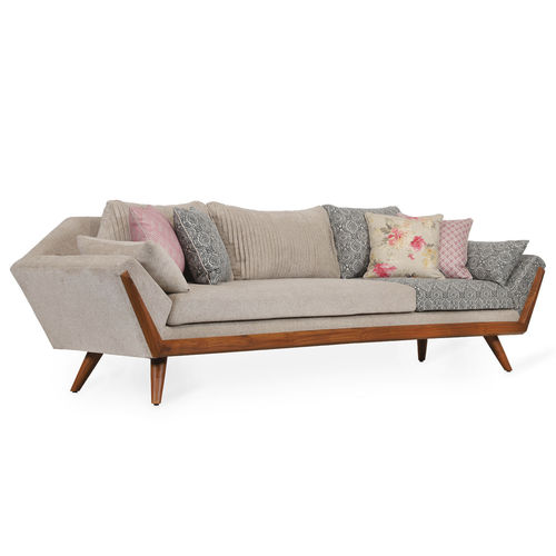 Canapé contemporain - TIDLOS - ALANKARAM - en tissu / avec accoudoirs / à coussins