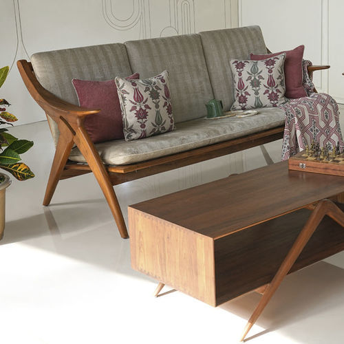 Canapé contemporain - ROCNIK - ALANKARAM - en tissu / avec accoudoirs / à coussins