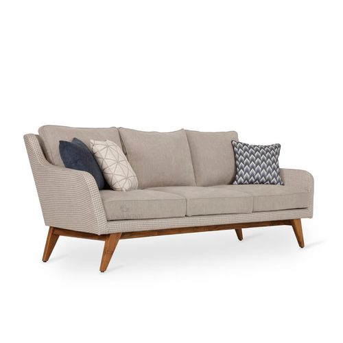 Canapé contemporain - OBLUK - ALANKARAM - en tissu / avec accoudoirs / à coussins
