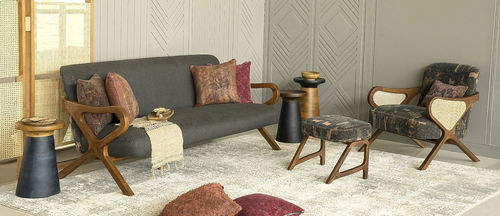 Canapé contemporain - PATAHI - ALANKARAM - de salon / pour chambre à coucher / en tissu