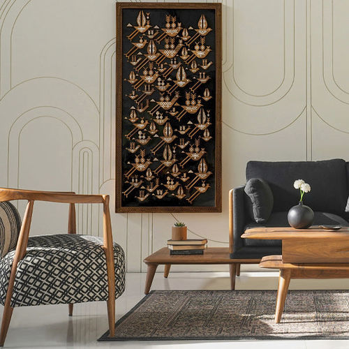 Panneau décoratif pour mur - ISCILIK - ALANKARAM - teck / professionnel / résidentiel